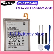 แบตเตอรี่แท้ SAMSUNG Galaxy A7 2018 A730x A750 SM-A730x A10 SM-A750F EB-BA750ABU 3400MAh