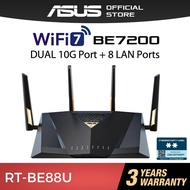 ASUS RT-BE88U WiFi 7 BE7200 Wireless Router AiProtection Pro 9x LAN Ports with SFP+ Port