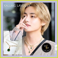 ☑️ ┳ ■ Kim TAEHYUNG BTS Bangtan LAYOVER Necklace free PC