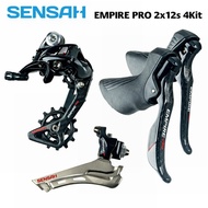 SENSAH EMPIRE PRO 2x12S 4Kits Carbon fiber 12S 24s Road Bike Groupset R/L Shifter+R/F Derailleurs