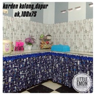 Korden Kolong Dapur Karakter Doraemon Gorden Kolong Dapur Doraemon Murah Free Tali Size 100x70