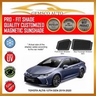 Toyota Altis 12th Gen 2019 - 2024 ( 4 / 5 pcs ) Car Magnetic Sunshade / Rear Windscreen sunshade / B