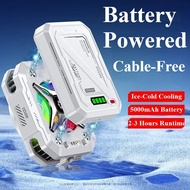 ที่ระบายความร้อนศัพท์ TH10 Semiconductor 5000mAh ระบายความร้อนน้ำแข็งยาวนาน ปรับกำลังแม่เหล็กและคลิป