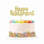 ▶$1 Shop Coupon◀  Keaziu Gold Happy Retirement Cake Topper Party Cake Decoration plies Retirement Pa