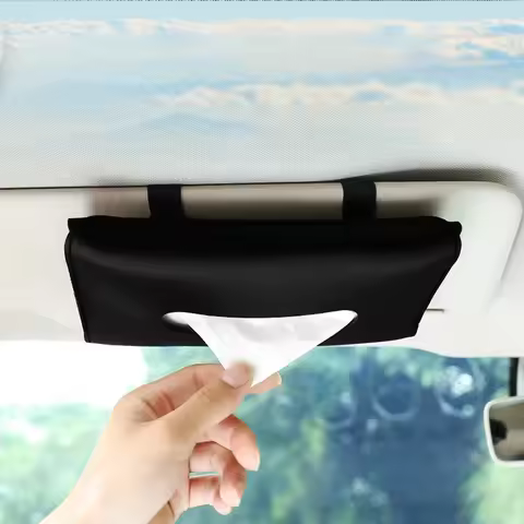 1-4Pcs Car Tissue Box Holder Armrest Paper Towel Storage Bag Organizer For JAC Kia Jeep Lexus Infini