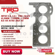 T2 TRD RACING MYVI 1.3 1.5 , YRV ALZA CYLINDER HEAD GASKET 0.5mm ATAU 1.0mm 1.5mm K3-VE ATAU 3SZ-FE