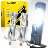 AUXITO 2Pcs Canbus H1 H7 LED Headlight Mini Size Design Wireless For Car 12000LM 6500K White