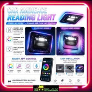 CAR INTERIOR ROOF AMBIENT READING LIGHT RGB APPS STARRY SKY DYNAMIC LINES AMBIENT READING LIGHT UNIV