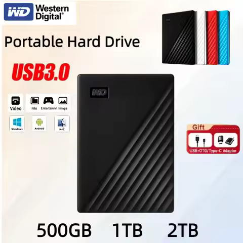 2026 Western Digital WD 500GB 1TB 2TB My Passport Portable External Hard Drive HDD USB 3.0 High Spee