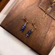 3色入 | 迷你藍紋石串耳環 簡約 防過敏 母親節 禮物