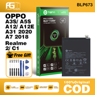 Bateri Battery Compatible For OPPO A3S/ A5S/ A12/ A12E/ A31 2020/ A7 2018/ REALME C1/ REALME 2  BLP6