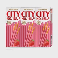 【有田製果】CITY城市一族棒狀餅乾25gX12盒-草莓口味(到期日2024/7/31)
