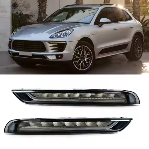 Car Front Bumper Daytime Running Light LED DRL Driving Lamp For Porsche Macan 95B Base S Turbo GTS S