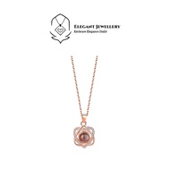 JEWELLERY 18K Rose Gold Heart Necklace Women Jewellery