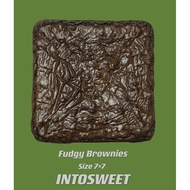 Brownies Kek Chocolate Cake Fudgy 7×7 inch