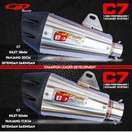 Silencer Only Knalpot CLD Racing typr C7 inlet 38/50