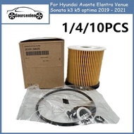 FILTER ASSY-ENGINE OIL For Hyundai Avante Elantra Venue Sonata k3 k5 optima 2019 - 2021 OEM 263502M0