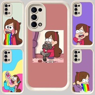 M-40 Gravity Falls Mabel Pines White Casing for OPPO A52 A92 A74 A54S A95 A16 A72 A16s Reno 5 4 6 A5
