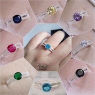 cincin perempuan permata silver 925, cincin perempuan batu permata perak 925, silver 925 original women ring zircon