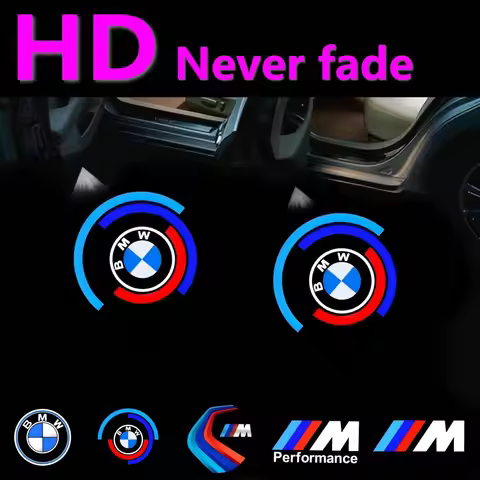 2X HD Car Led Door Light Projector For Bmw M Series 5 F10 F11 F18 E60 E61 G30 G31 520i 525i 535i 200