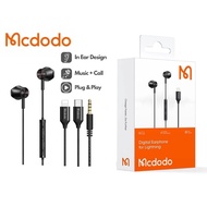 Mcdodo Wired Earphone 🎧 | Mic Control | Lightning / Type-C / 3.5mm Jack | For iPhone, Android, Lapto