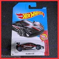 Hot Wheels Mclaren F1 GTR Black 2017 Collections Diecast Car F1 gtr mclaren Model Kereta Mainan Then