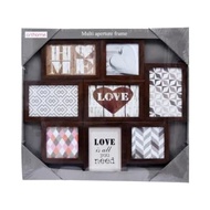 Compilation Photo Frame 6 Frames 46.5x29.5x1.3 Cm - Brown