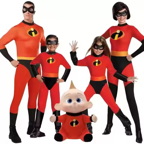 Anime The Incredibles 2 Elastigirl Cosplay Costume Superhero Zentai Bodysuit Female Adult Jumpsuits