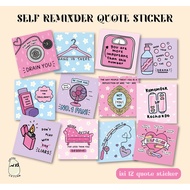 Self Reminder Quote Sticker l Aesthetic Sticker l Bujo Sticker l Sticker Japan Korea l Aesthetic Sti