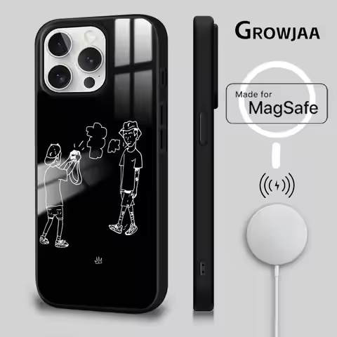 R-Rels B S-Skinny Flakk Phone Case For iPhone 16 15 14 13 Pro Max Plus Mini Magnetic Magsafe Wireles