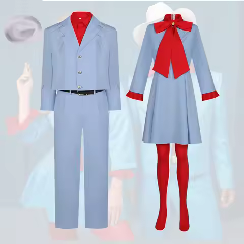 Cowboy Cosplay Die With A Smile Ladyy Bruno Mars Uniform Suit Costume Gagaga Blue Dress Man Woman Co
