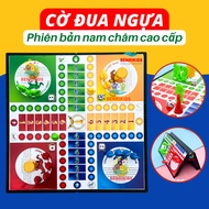 Childhood Magnetic Seahorse Chess Board Game Set Premium Version, Foldable Chess Board Entertainment