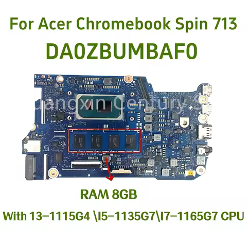 DA0ZBUMBAF0 NBAH11002 motherboard suitable for Acer Chromebook Spin 713 with 13-1115G4 \I5-1135G7/I7
