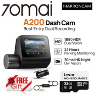 70mai Dashcam A200 Dual Channel 1080P Full HD+ HDR | 24H Parking Surveillance