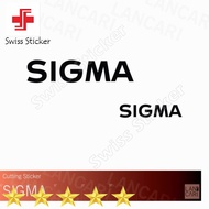 SIGMA Cutting Sticker Sigma camera Lens Vinyl cut Sticker - Cool Silver