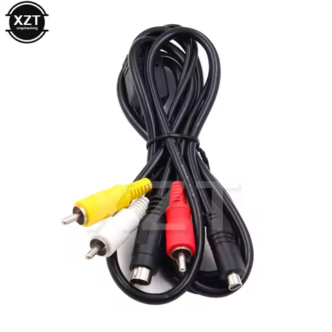 High Quality 10-Pin DVI DV Connector to 3 RCA S-Video Lead AV Cable for Sony Camcorder Digital Camer