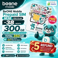 【FREE SIM】Simkad BeONE Mobile SIM Card | Maxis 5G Network | Prepaid MNP & New Number Registration