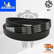 *6PK1180* MICHELIN Fan Belt Toyota Sienta NSP170 1.5, Nissan Fairlady Z, Murano 3.5, Opel Astra 1.6