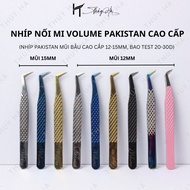 Volume Pakistan Eyelash Extension Tweezers 20–30D MEGA, 12–15mm Nose, False Eyelash Tweezers – Thuy 