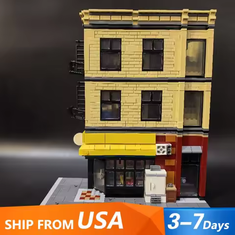 1211PCS Movie Spider Hero Deli Shop House Building Blocks City Apartment Store Architecture Modular 