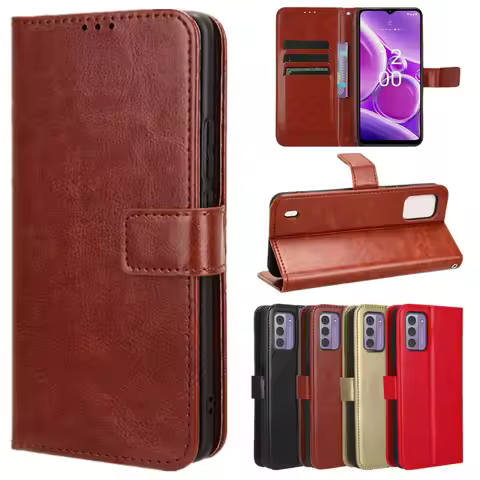 Leather Flip Case For Nokia G42 G310 G22 G21 G11 Plus G400 G300 G100 G60 G50 5G G10 G20 Cover Wallet