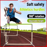 Safety soft hurdle rack adjustable and detachable track and field competition physical training disc