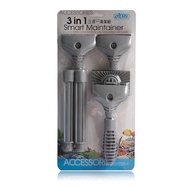 Taiwan ISTA ISTA Three-in-One Cleaning Set Glass Rubber Scraper Stainless Steel Algae Scraper Algae 