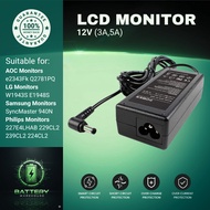 LCD LED MONITOR Adapters 12V-3A 5A 5.5*2.5 for AOC Monitors e2343Fk Q2781PQ LG Monitors W1943S
