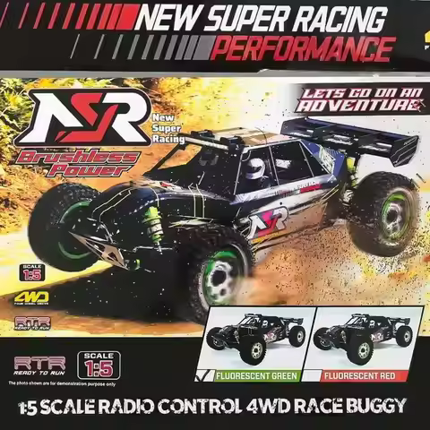 NSR 1/5 Desert Racing Card Super Large Adult RC Professional Remote Control Car 4WD Brushless Climbi