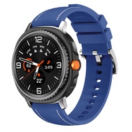 Official 1:1 No Gap Leather+Silicone Strap for Samsung Galaxy Watch8 Classic Replacement Band Watch 