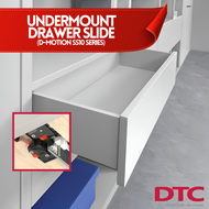 TEAMSTAR DTC Full Extension Undermount Drawer Slides D-Motion SS10 Series