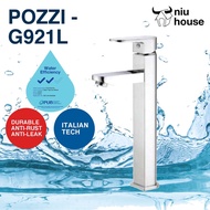 Pozzi Brand G921L Hot and Cold water table top mount Basin Tap