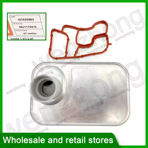 06J117021E 06J117021J EA888 1.8T/2.0T Aluminium Engine Oil Radiator Cooler For Golf MK6 Passat Jetta