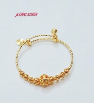 Gelang budak adjusted emas Bangkok GOLDEN PLATED